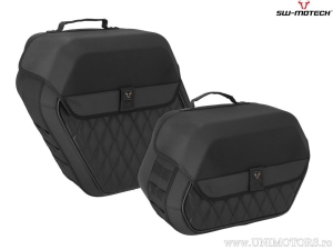 Set borse laterali Legend Gear LH2 / LH1 e supporti SLH - 45,0L - Harley-Davidson Softail Slim ('17-) - SW-Motech