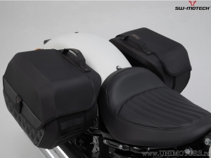 Set borse laterali Legend Gear LH2 / LH1 e supporti SLH - 45,0L - Harley-Davidson Softail Slim ('17-) - SW-Motech