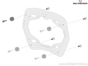 Set borse laterali SysBag WP (impermeabile) L con supporti PRO e adattatori - Honda XL750 Transalp ('22-) - SW-Motech