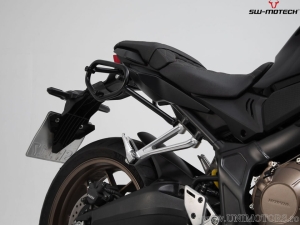Set borse laterali SysBag WP (impermeabile) M con supporti SLC e adattatori - Honda CBR650R / CB650R ('18-'20) - SW-Motech