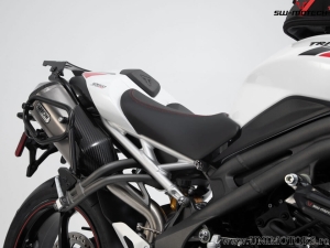 Set borse laterali SysBag WP (impermeabile) M con supporti SLC e adattatori - Triumph Speed Triple 1050 ('18-) - SW-Motech