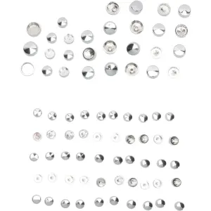 Set capace șuruburi motor - Crom, Argintiu - 24010697