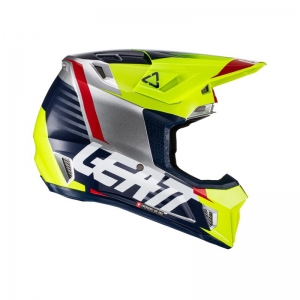 Set casco e occhiali Moto 7.5 V22 lime: Taglia - XL