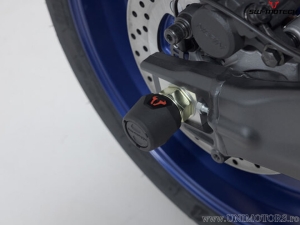 Set crashpad eje rueda trasera - material: poliamida - color: negro - Yamaha MT-09 ('20-) - SW-Motech