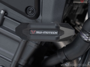 Set crashpad motore e carene - materiale: poliammide/alluminio - colore: nero/argento - Yamaha MT-10 ('21-) - SW-Motech