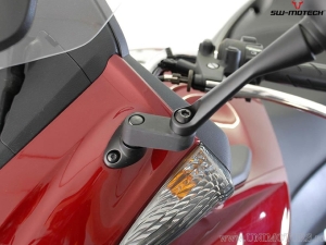 Set de extensiones de espejo - aluminio - color: negro - modelos Honda - SW-Motech