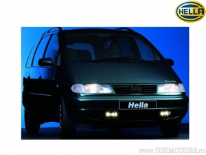 Set di luci per nebbia H7 ovali 155.5x63.7x97.5mm - Hella