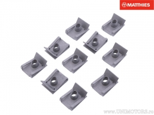 Set di piastre a dadi 10 pezzi per vite M5 - BMW C Evolution ABS / R 1200 GS Adventure ABS LC / R 1200 RT ABS LC - JM