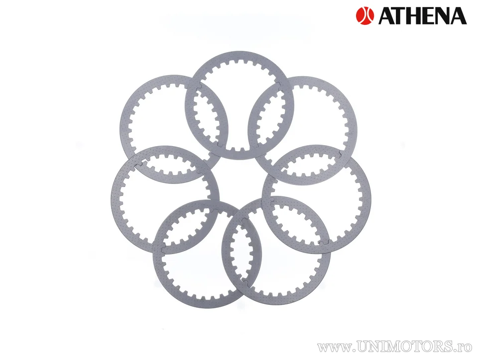 Set dischi frizione acciaio - Kawasaki KX250 ('92-'08) - Athena