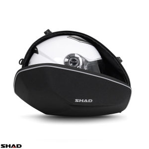 Set genti laterale Shad model E48 - culoare: negru (volum total: 46-58L)