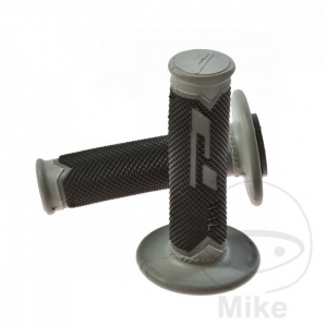 Set manopole manubrio 788 grigio nero Progrip D: 22 mm L: 115 mm chiusi - JM