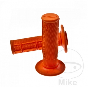 Set manopole manubrio 794 arancione Progrip D: 22 mm L: 115 mm chiuse - JM