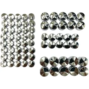Set Motorschrauben-Abdeckungen - Chrom, Silber - 24040984