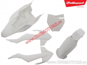 Set plastice (albe) - KTM SX 65 ('16-'19) - Polisport