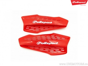 Set plastice de schimb culoare rosie protectii maini MX Force - Polisport