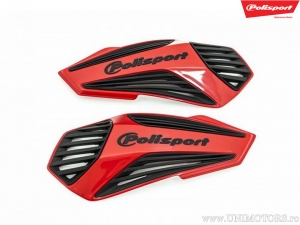 Set plastice de schimb culoare rosu negru protectii maini MX Air - Polisport