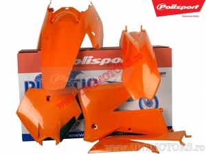 Set plastice (portocalii) - KTM EXC 125 / EXC 200 / EXC 250 2T / EXC 300 / EXC Racing ('05-'07) / SX 125 ('05-'06) - Polisport