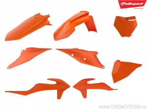 Set plastice portocalii - KTM SX 125 / SX 150 / SX 250 ('19-'20) / SX-F 250 ie 4T / SX-F 350 ie 4T ('19) - Polisport