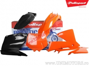 Set plastice (portocalii / negre) - KTM EXC / EXC 4T Racing / SX / SX Racing 4T - Polisport