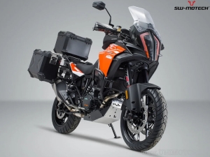 Set protezioni Adventure (paramotore + 2x crashbar + paramani + 4x crashpad) - KTM 1290 SUPER ADV R ('16-'20) - SW-Motech