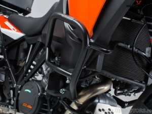 Set protezioni Adventure (paramotore + 2x crashbar + paramani + 4x crashpad) - KTM 1290 SUPER ADV R ('16-'20) - SW-Motech
