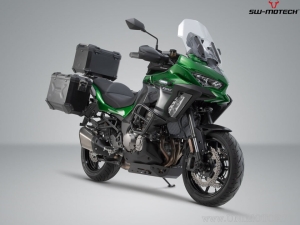 Set protezioni Adventure (paramotore + 2x crashbar + paramani KOBRA + 2x slider) - Kawasaki Versys 1000 ('18-) - SW-Motech