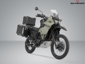 Set protezioni Adventure (paramotore + 2x crashbar + paramani KOBRA) - Kawasaki KLR 650 ('22-) - SW-Motech