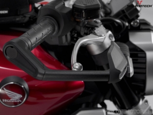 Set protezioni leve con paramani - alluminio - colore: nero - Honda CB1000R ('18-) - SW-Motech