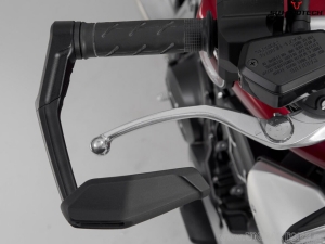 Set protezioni leve con paramani - alluminio - colore: nero - Honda CB1000R ('18-) - SW-Motech