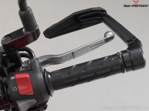 Set protezioni leve con paramani - alluminio - colore: nero - Honda CB650R / CB500F / CB500 Hornet - SW-Motech
