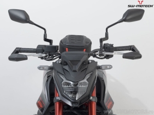 Set protezioni leve con paramani - alluminio - colore: nero - Honda CB750 Hornet ('22-) - SW-Motech