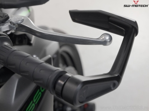 Set protezioni leve con paramani - materiale: alluminio - colore: nero - Kawasaki Z 650 ('16-) - SW-Motech