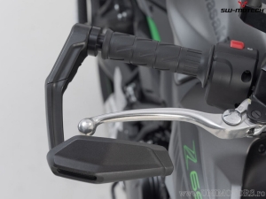 Set protezioni leve con paramani - materiale: alluminio - colore: nero - Kawasaki Z 650 ('16-) - SW-Motech