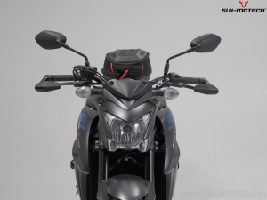 Set protezioni leve con paramani - materiale: alluminio - colore: nero - Suzuki GSX-S modelli - SW-Motech