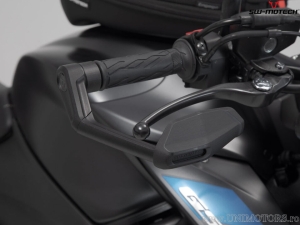 Set protezioni leve con paramani - materiale: alluminio - colore: nero - Suzuki GSX-S modelli - SW-Motech