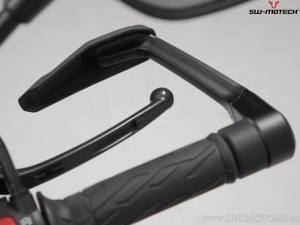 Set protezioni leve con paramani - materiale: alluminio - colore: nero - Suzuki GSX-S modelli - SW-Motech