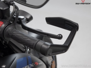 Set protezioni leve con paramani - materiale: alluminio - colore: nero - Suzuki GSX-S modelli - SW-Motech