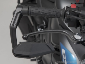 Set protezioni leve con paramani - materiale: alluminio - colore: nero - Suzuki GSX-S modelli - SW-Motech