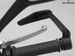 Set protezioni leve con paramani - materiale: alluminio - colore: nero - Triumph Street Triple 675 - SW-Motech
