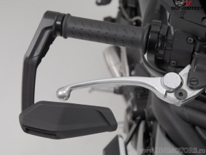 Set protezioni leve con paramani - materiale: alluminio - colore: nero - Triumph Street Triple 675 - SW-Motech