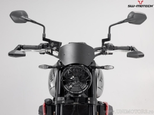 Set protezioni leve con paramani - materiale: alluminio - colore: nero - Triumph Trident 660 ('21-) - SW-Motech