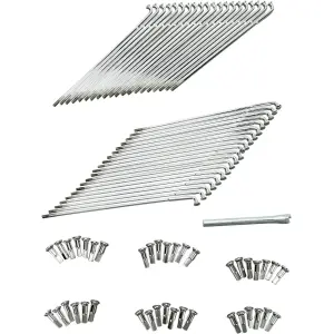 Set raggi in cromo e acciaio inox - Cromato - DS380120