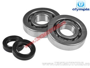 Set rulmenti si simeringuri ambielaj - Piaggio / Gilera 50cc 2T - (Olympia)
