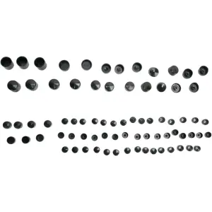 Set standard capace șurub motor - Negru, Natural - 24010705