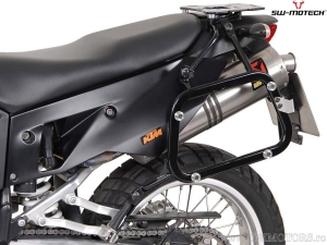 Set supporti EVO per valigie laterali (sidecase) colore nero - KTM LC8 950 / 990 Adventure - SW-Motech