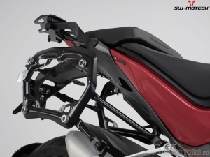 Set supporti PRO per valigie laterali (sidecase) modello US colore nero - Ducati Multistrada 1260 ('18-) - SW-Motech