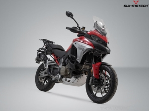 Set supporti PRO per valigie laterali (sidecase) modello US colore nero - Ducati Multistrada V 4 ('20-) - SW-Motech