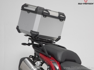 Set TRAX ADV argento (topcase + 2x sidecase + supporti PRO + ADVENTURE-RACK) - 150,0L - Benelli TRK 502 X ('18-) - SW-Motech