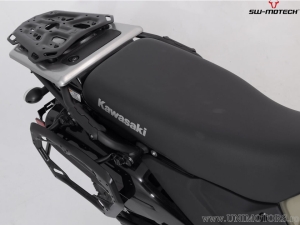 Set TRAX ADV argento (topcase + 2x sidecase + supporti PRO + ADVENTURE-RACK) - 150.0L - Kawasaki KLR 650 ('22-) - SW-Motech