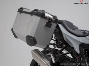 Set TRAX ADV argento (topcase + 2x sidecase + supporti PRO + ADVENTURE-RACK) - 158,0L - BMW S 1000 XR ('19-'23) - SW-Motech